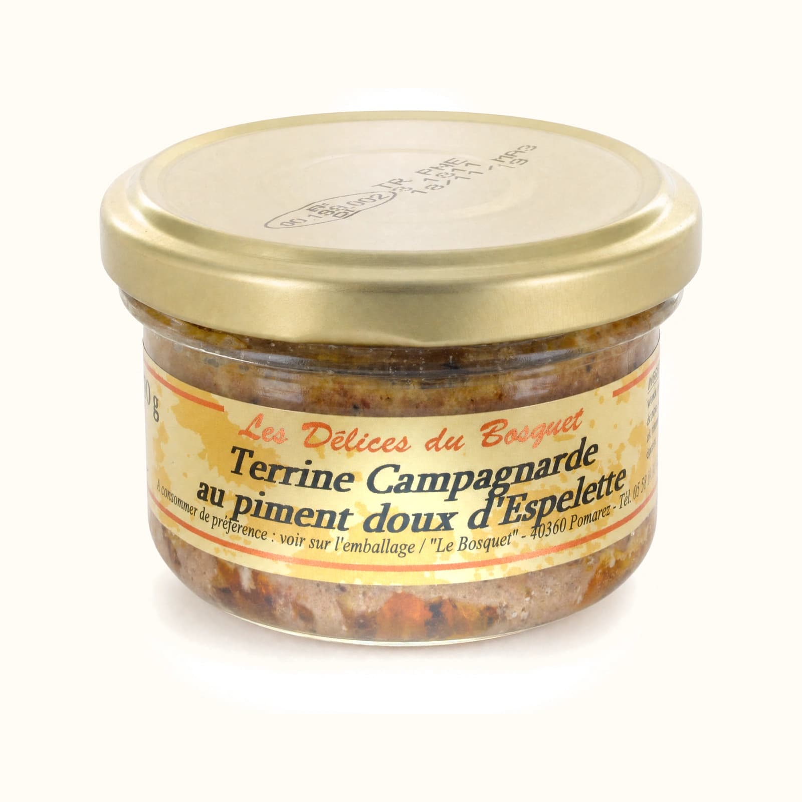 Terrine de canard au piment doux d’Espelette 70 g